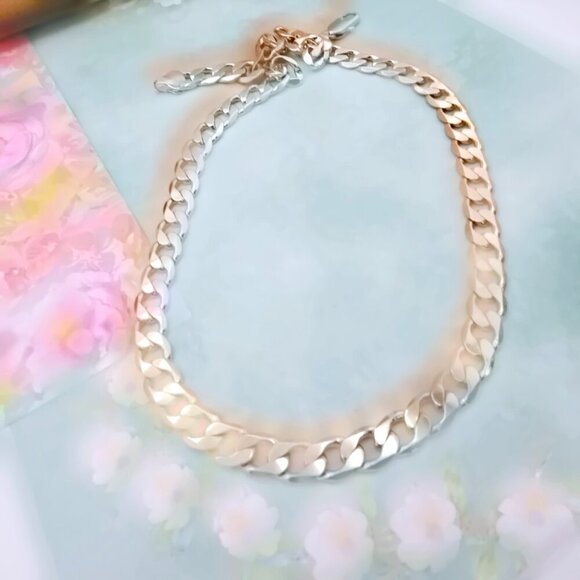 Rose Gold Cuban Link Chain Necklace for Men & Women, 23.6 Inch Length, XPNL0076 - Picture 10 of 12